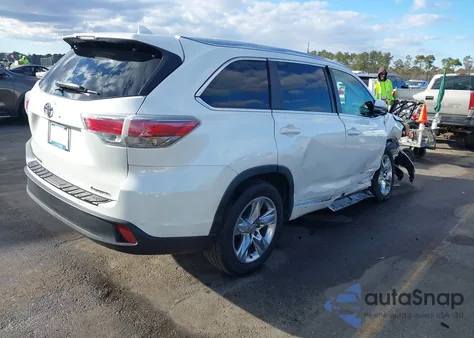 2015 Toyota Highlander Limited Platinum V6 from USA, damaged, VIN 5TDYKRFH2FS115686
